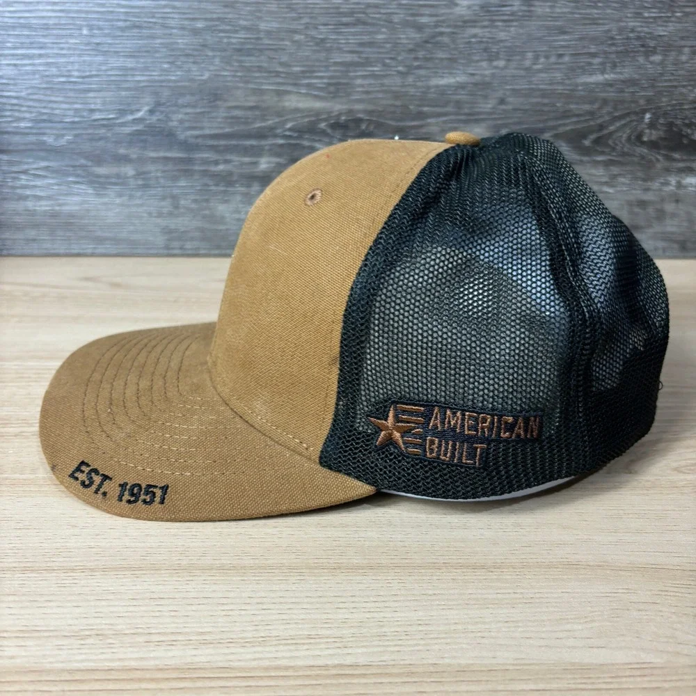 Master Halco Hat Cap Snapback Brown Canvas‎ Fencing Outdoors